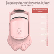 Load image into Gallery viewer, Cute Temperature Control Cat Claw Eyelashes Curler Designs Long Lasting Professional Women Makeup Accessories Eye Lash Curler