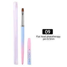 Load image into Gallery viewer, 15 Size DIY Soft French Nail Art Brush Painting Brush Flower Design Acrylic Line Drawing Pen Nail Gel Brush Manicure Tool