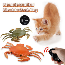 Load image into Gallery viewer, Smart Simulated Crab Cat Toys Interactive Electric Battery Stuffed Toy Cat Teaser Self-Playing Kitten Toys for Cats Pet Supplies
