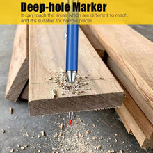 Load image into Gallery viewer, Solid Carpenter Pencil Set with 6 Refill Leads Built-in Sharpener for Deep Hole Mechanical Pencil Scribing Marking Woodworking ToolScriber