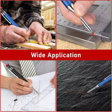 Load image into Gallery viewer, Solid Carpenter Pencil Set with 6 Refill Leads Built-in Sharpener for Deep Hole Mechanical Pencil Scribing Marking Woodworking ToolScriber
