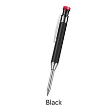 Load image into Gallery viewer, Solid Carpenter Pencil Set with 6 Refill Leads Built-in Sharpener for Deep Hole Mechanical Pencil Scribing Marking Woodworking ToolScriber