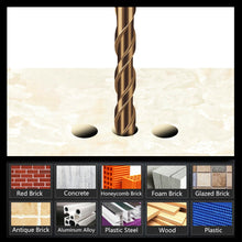 Load image into Gallery viewer, 3-12mm Cross Hex Tile Drill Bits for Glass Ceramic Concrete Hole Opener Hard Alloy Triangle Carbide Drills Bit Tools