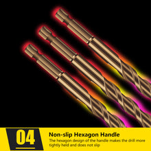 Load image into Gallery viewer, 3-12mm Cross Hex Tile Drill Bits for Glass Ceramic Concrete Hole Opener Hard Alloy Triangle Carbide Drills Bit Tools