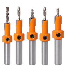 Load image into Gallery viewer, Hss Countersink Router Bit 8/10MM Shank Screw Extractor Woodworking Milling Cutter for Wood