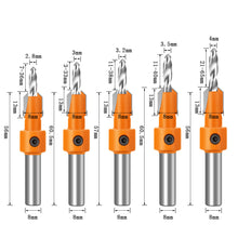 Load image into Gallery viewer, Hss Countersink Router Bit 8/10MM Shank Screw Extractor Woodworking Milling Cutter for Wood