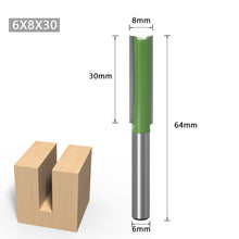 Load image into Gallery viewer, 1/7Pcs 6MM 1/4" Shank Flush Trim Router Bit Tungsten Carbide Single Double Flute Router Bit Wood Milling Cutter for Woodwork Tool