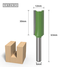 Load image into Gallery viewer, 1/7Pcs 6MM 1/4" Shank Flush Trim Router Bit Tungsten Carbide Single Double Flute Router Bit Wood Milling Cutter for Woodwork Tool