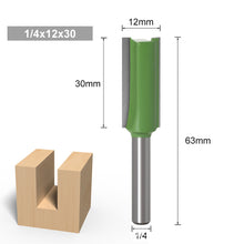 Load image into Gallery viewer, 1/7Pcs 6MM 1/4" Shank Flush Trim Router Bit Tungsten Carbide Single Double Flute Router Bit Wood Milling Cutter for Woodwork Tool