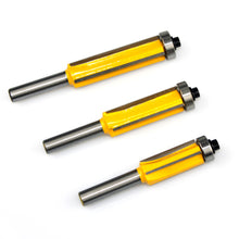 Load image into Gallery viewer, 1/3pc 8MM Shank Z4 Flush Trim Router Bit with 4 Blade Top & Bottom Bearing Bits Wood Milling Cutter for Woodwork Tool