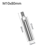 Load image into Gallery viewer, M10 Angle Grinder Bit Extension Shaft Set 65/80mm Durable Steel Connecting Rod for Polishing Pad Grinding Rotary Polisher Power Tool