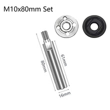 Load image into Gallery viewer, M10 Angle Grinder Bit Extension Shaft Set 65/80mm Durable Steel Connecting Rod for Polishing Pad Grinding Rotary Polisher Power Tool