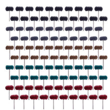 Load image into Gallery viewer, 10pcs Mini Drill Abrasive Brush Nylon Buffing Sanding Head Polishing Wheel with 3mm Shank for Rotary Tool Accessories Set Rust Remover