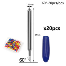 Load image into Gallery viewer, 20Pcs 30/45/60 Degrees Replacement Blades Set For Roland Cricut Plotter Blade Knife Cutter Blades For Power Tools Cutting Plotter