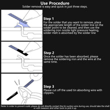 Load image into Gallery viewer, 1/1.5/2.5/3/3.5mm Width 1.5M Length Desoldering Braid Welding Solder Remover Wick Wire Tin Sucker Cable Lead Cord Flux Repair Tool