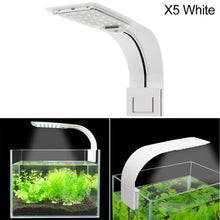 Load image into Gallery viewer, LED Aquarium Fish Tank Light Clip-on 5W/10W/15W LED Plants Grow Lights Aquatic Freshwater Aquarium Lamps Waterproof 220V EU Plug