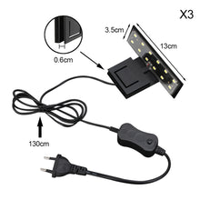 Load image into Gallery viewer, LED Aquarium Fish Tank Light Clip-on 5W/10W/15W LED Plants Grow Lights Aquatic Freshwater Aquarium Lamps Waterproof 220V EU Plug