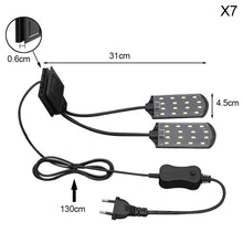 Load image into Gallery viewer, LED Aquarium Fish Tank Light Clip-on 5W/10W/15W LED Plants Grow Lights Aquatic Freshwater Aquarium Lamps Waterproof 220V EU Plug