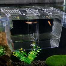 Load image into Gallery viewer, Double-Deck Clear Fish Breeding Isolation Box Aquarium Breeder Fish Tank Hatching Incubator Fish House Home