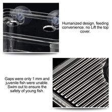 Load image into Gallery viewer, Double-Deck Clear Fish Breeding Isolation Box Aquarium Breeder Fish Tank Hatching Incubator Fish House Home