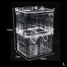 Load image into Gallery viewer, Double-Deck Clear Fish Breeding Isolation Box Aquarium Breeder Fish Tank Hatching Incubator Fish House Home