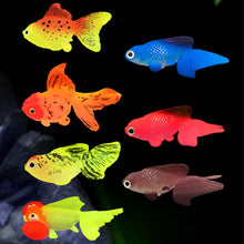 Load image into Gallery viewer, Artificial Aquarium Goldfish Glow In The Dark Ornament Fish Tank Jellyfish For Garden Ornament Fish Tank Decoration