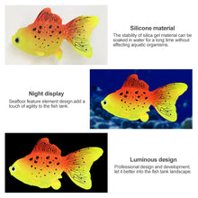 Load image into Gallery viewer, Artificial Aquarium Goldfish Glow In The Dark Ornament Fish Tank Jellyfish For Garden Ornament Fish Tank Decoration