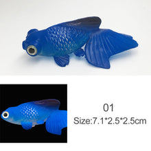 Load image into Gallery viewer, Artificial Aquarium Goldfish Glow In The Dark Ornament Fish Tank Jellyfish For Garden Ornament Fish Tank Decoration