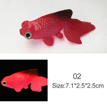 Load image into Gallery viewer, Artificial Aquarium Goldfish Glow In The Dark Ornament Fish Tank Jellyfish For Garden Ornament Fish Tank Decoration
