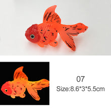 Load image into Gallery viewer, Artificial Aquarium Goldfish Glow In The Dark Ornament Fish Tank Jellyfish For Garden Ornament Fish Tank Decoration
