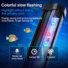 Load image into Gallery viewer, LED Aquarium Light Fish Tank Submersible Light Aquatic Air Bubble Oxygenation Lamp EU US Plug Fish Tank Light