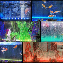 Load image into Gallery viewer, LED Aquarium Light Fish Tank Submersible Light Aquatic Air Bubble Oxygenation Lamp EU US Plug Fish Tank Light