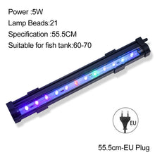 Load image into Gallery viewer, LED Aquarium Light Fish Tank Submersible Light Aquatic Air Bubble Oxygenation Lamp EU US Plug Fish Tank Light