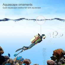 Load image into Gallery viewer, Aquarium Simulated Diver Miniature Diver Figure Diving Model Action Figure Miniature Sea Animal Model Ornaments Aquarium Decor Fish Tank Figurine Toy