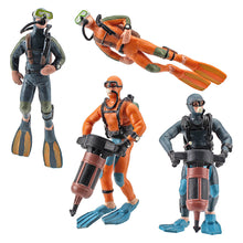 Load image into Gallery viewer, Aquarium Simulated Diver Miniature Diver Figure Diving Model Action Figure Miniature Sea Animal Model Ornaments Aquarium Decor Fish Tank Figurine Toy