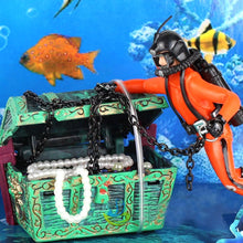 Load image into Gallery viewer, Resin Treasure Hunter Diver Fish Tank Decor Mini Submarine Ornament Aquarium Decoration Underwater Landscape