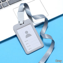 Load image into Gallery viewer, Lanyards ID Card Holder Bank Bus Pass Card Case Cover Men Women's Bank Credit Card Holder Strap Cardholder