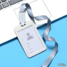 Load image into Gallery viewer, Lanyards ID Card Holder Bank Bus Pass Card Case Cover Men Women's Bank Credit Card Holder Strap Cardholder