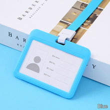 Load image into Gallery viewer, Lanyards ID Card Holder Bank Bus Pass Card Case Cover Men Women's Bank Credit Card Holder Strap Cardholder