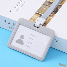 Load image into Gallery viewer, Lanyards ID Card Holder Bank Bus Pass Card Case Cover Men Women's Bank Credit Card Holder Strap Cardholder