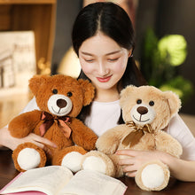 Load image into Gallery viewer, 1pc 35CM Stuffed Teddy Bear Toys with Ribbon Bow Bears 7 Colors Plush Toys Best Gift for Children Kids Toy Wedding Gifts