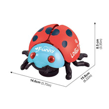Load image into Gallery viewer, Simulated Cartoon Insect Cat Toy Parent-child Interaction Simulation Beetle Ladybug Bee with Light and Music Gift for Kids