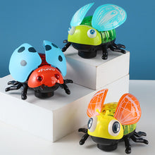 Load image into Gallery viewer, Simulated Cartoon Insect Cat Toy Parent-child Interaction Simulation Beetle Ladybug Bee with Light and Music Gift for Kids
