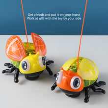 Load image into Gallery viewer, Simulated Cartoon Insect Cat Toy Parent-child Interaction Simulation Beetle Ladybug Bee with Light and Music Gift for Kids