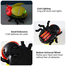 Load image into Gallery viewer, Simulated Cartoon Insect Cat Toy Parent-child Interaction Simulation Beetle Ladybug Bee with Light and Music Gift for Kids