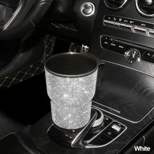 Load image into Gallery viewer, Crystal Car Trash Bin Garbage Dust Case Car Storage Box Trash Can Car Decor Bling Car Accessories Interior Vehicle for Woman