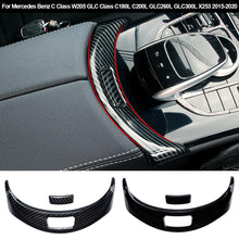 Load image into Gallery viewer, Car Center Console Armrest Switch Button Trim Cover Sticker for Mercedes Benz C Class W205 GLC Class C180L C200L GLC260L GLC300L X253 2015-2022 ABS