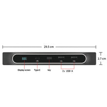 Load image into Gallery viewer, 27W Quick Charger LED Intelligent Docking Station USB/PD Shunt Hub Decoration Car Accessories For Tesla 2021-2022 Model 3 Model Y