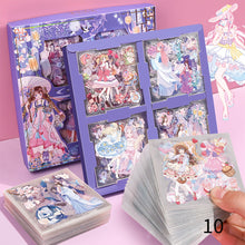 Load image into Gallery viewer, 100PCS Korean Style PVC Personality Hand Account Cute Cartoon Laser Waterproof Stickers DIY Material Girls Children's Toys Kawaii Gift