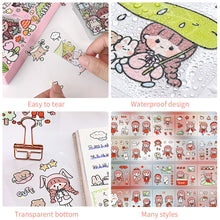Load image into Gallery viewer, Korean Style PVC Personality Hand Account Cute Cartoon Laser Waterproof Stickers DIY Material Girls Children's Toys Kawaii Gift